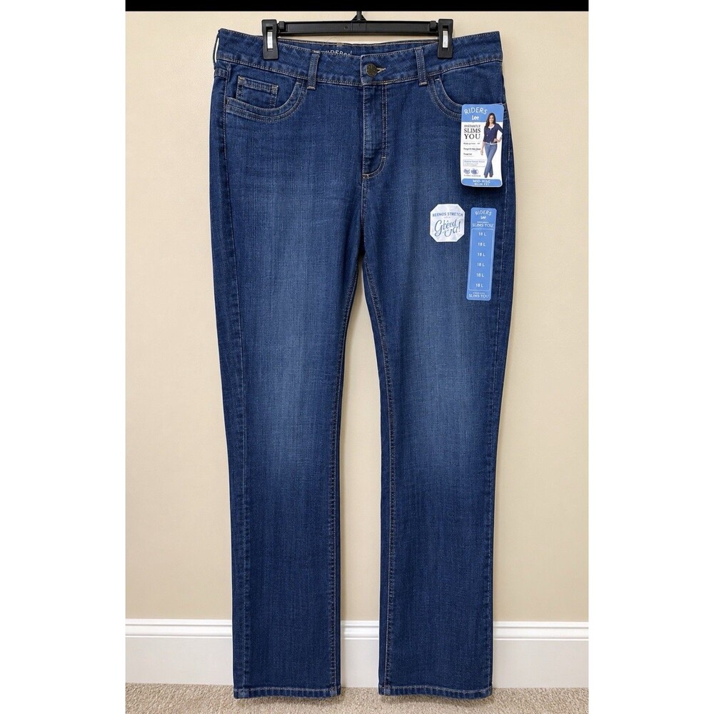 Riders by Lee Mid Rise Stretch Jeans Size 18L